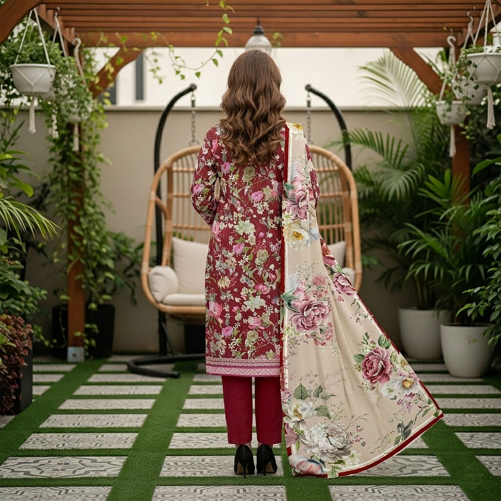 PA-08 WASIA PRAIZA 3-PIECE LAWN COLLECTION - Image 2