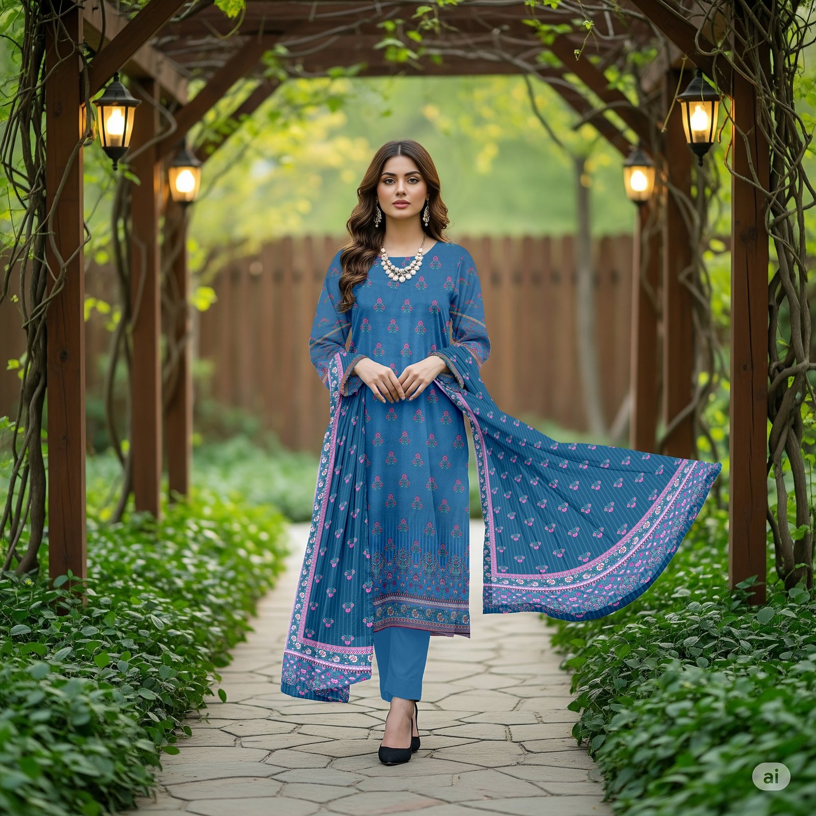PA-07 WASIA PRAIZA 3-PIECE LAWN COLLECTION