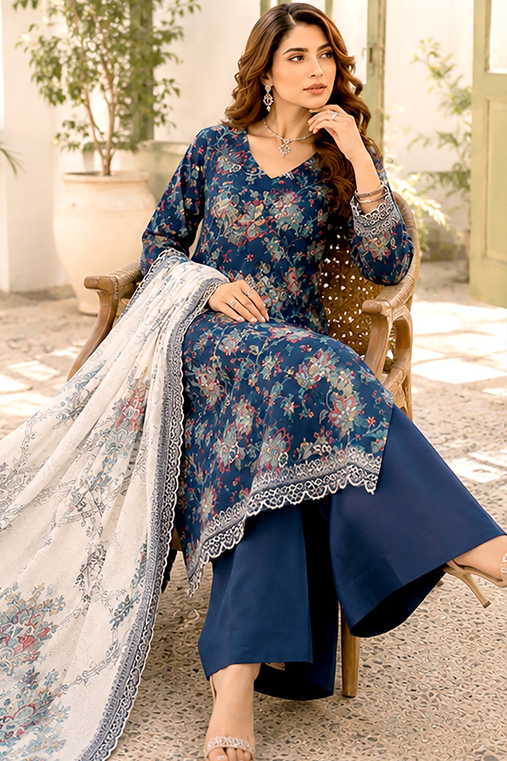 CA-04 WASIA CYRA 3-PIECE COTTON COLLECTION - Image 3