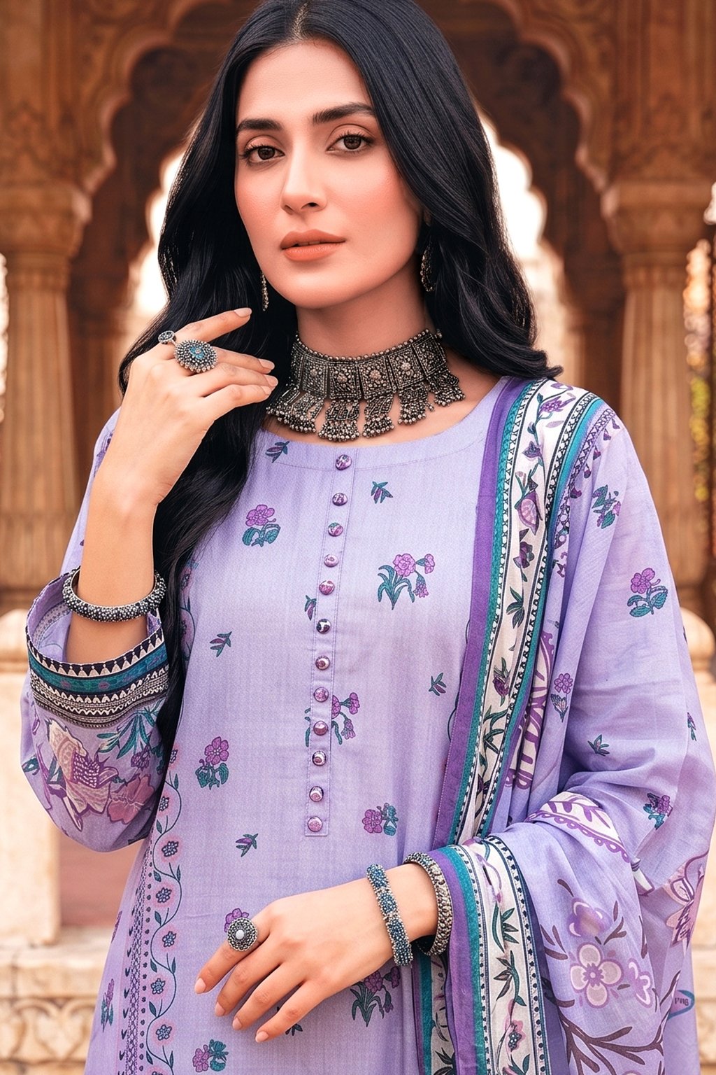 CA-07 WASIA CYRA 3-PIECE COTTON COLLECTION - Image 3