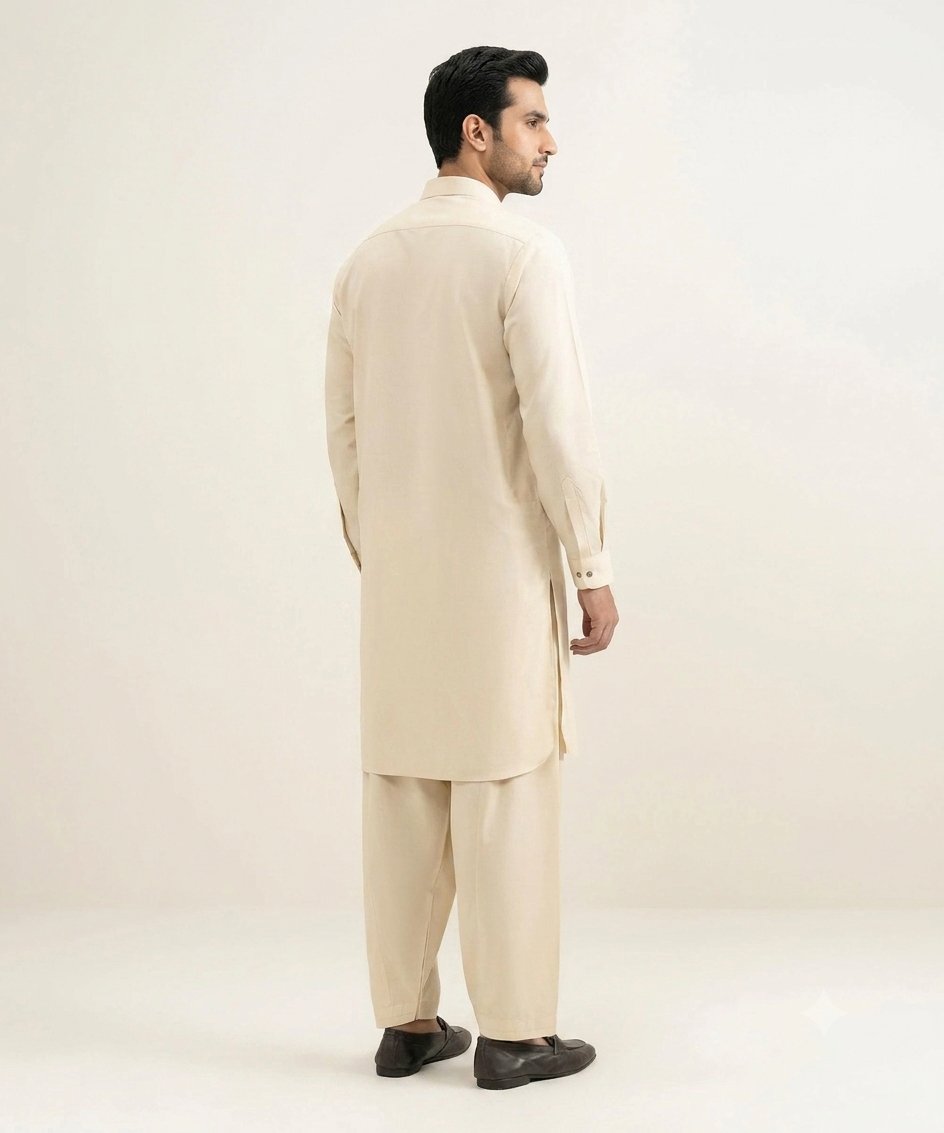 Wasia Unstitched Men's Boski - Image 3