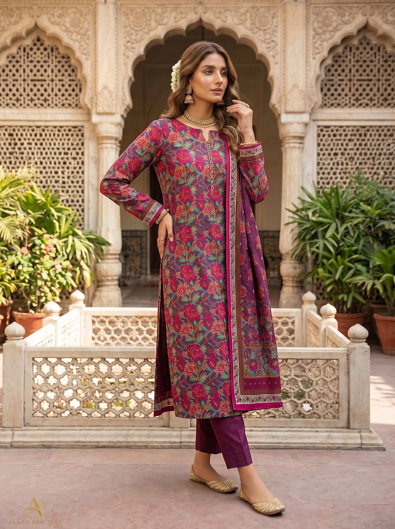 AS-01 WASIA AXIS 3-PIECE KHADDAR COLLECTION - Image 5