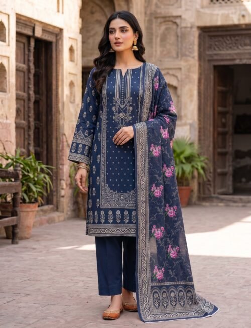 AS-03 WASIA AXIS 3-PIECE KHADDAR COLLECTION